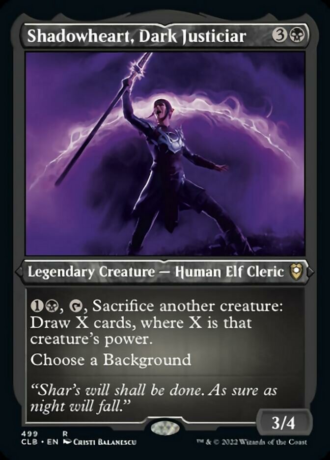 Shadowheart, Dark Justiciar (Foil Etched) [Commander Legends: Battle for Baldur's Gate] - The Mythic Store | 24h Order Processing