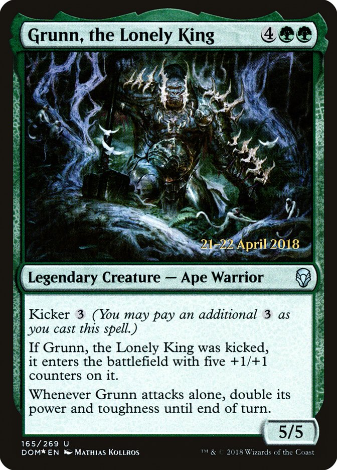 Grunn, the Lonely King [Dominaria Prerelease Promos] - The Mythic Store | 24h Order Processing