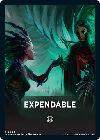 Expendable Theme Card [March of the Machine Tokens] - The Mythic Store | 24h Order Processing