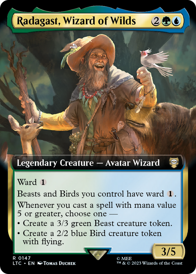 Radagast, Wizard of Wilds (Extended Art) [The Lord of the Rings: Tales of Middle-Earth Commander] - The Mythic Store | 24h Order Processing