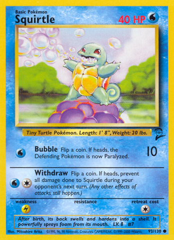 Squirtle (93/130) [Base Set 2] - The Mythic Store | 24h Order Processing