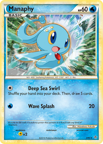Manaphy (3/95) [HeartGold & SoulSilver: Unleashed] - The Mythic Store | 24h Order Processing