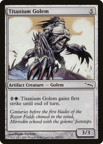 Titanium Golem [Mirrodin] - The Mythic Store | 24h Order Processing