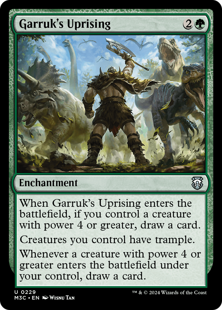 Garruk's Uprising (Ripple Foil) [Modern Horizons 3 Commander] - The Mythic Store | 24h Order Processing