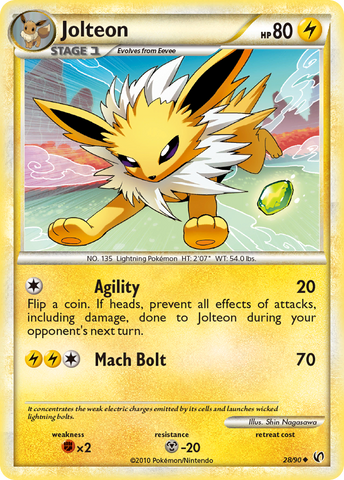 Jolteon (28/90) [HeartGold & SoulSilver: Undaunted] - The Mythic Store | 24h Order Processing