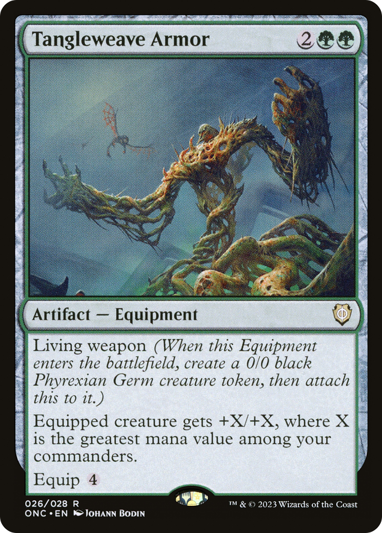Tangleweave Armor [Phyrexia: All Will Be One Commander] - The Mythic Store | 24h Order Processing