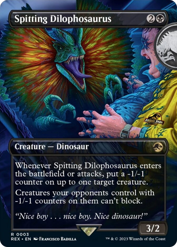 Spitting Dilophosaurus (Borderless) [Jurassic World Collection] - The Mythic Store | 24h Order Processing