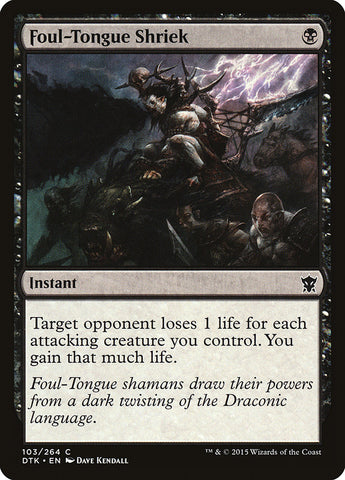 Foul-Tongue Shriek [Dragons of Tarkir] - The Mythic Store | 24h Order Processing