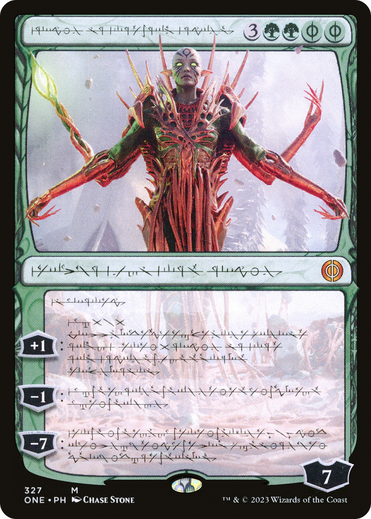 Nissa, Ascended Animist (Phyrexian) [Phyrexia: All Will Be One] - The Mythic Store | 24h Order Processing