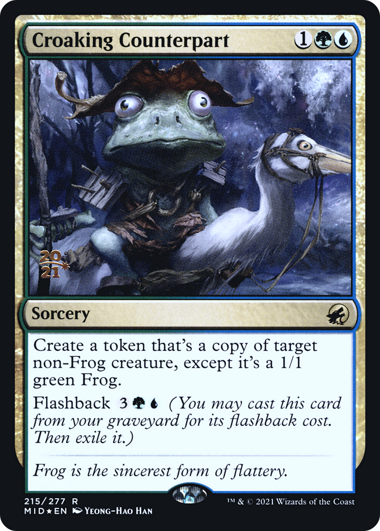 Croaking Counterpart [Innistrad: Midnight Hunt Prerelease Promos] - The Mythic Store | 24h Order Processing
