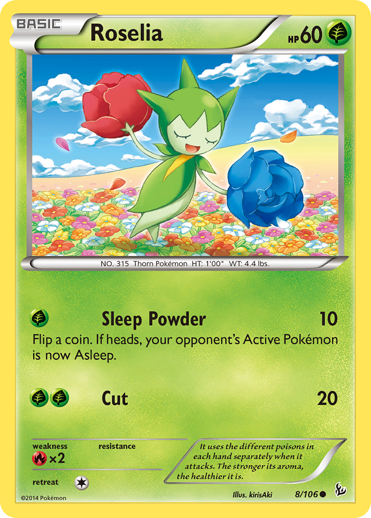 Roselia (8/106) [XY: Flashfire] - The Mythic Store | 24h Order Processing