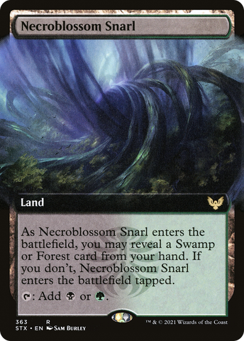 Necroblossom Snarl (Extended Art) [Strixhaven: School of Mages] - The Mythic Store | 24h Order Processing