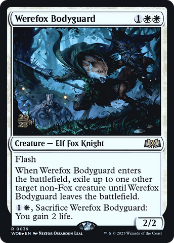 Werefox Bodyguard [Wilds of Eldraine Prerelease Promos] - The Mythic Store | 24h Order Processing
