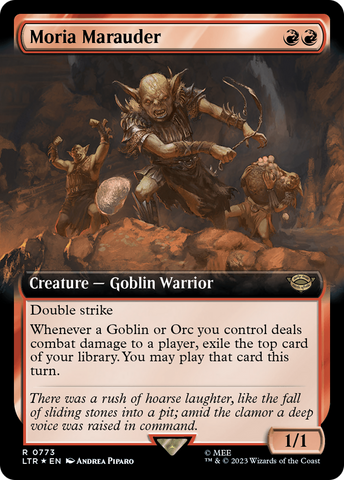 Moria Marauder (Extended Art) (Surge Foil) [The Lord of the Rings: Tales of Middle-Earth] - The Mythic Store | 24h Order Processing