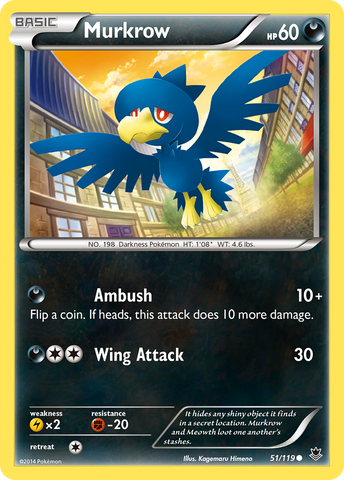 Murkrow (51/119) [XY: Phantom Forces] - The Mythic Store | 24h Order Processing