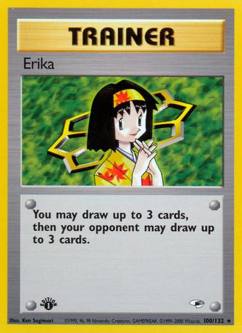 Erika (100/132) [Gym Heroes 1st Edition] - The Mythic Store | 24h Order Processing
