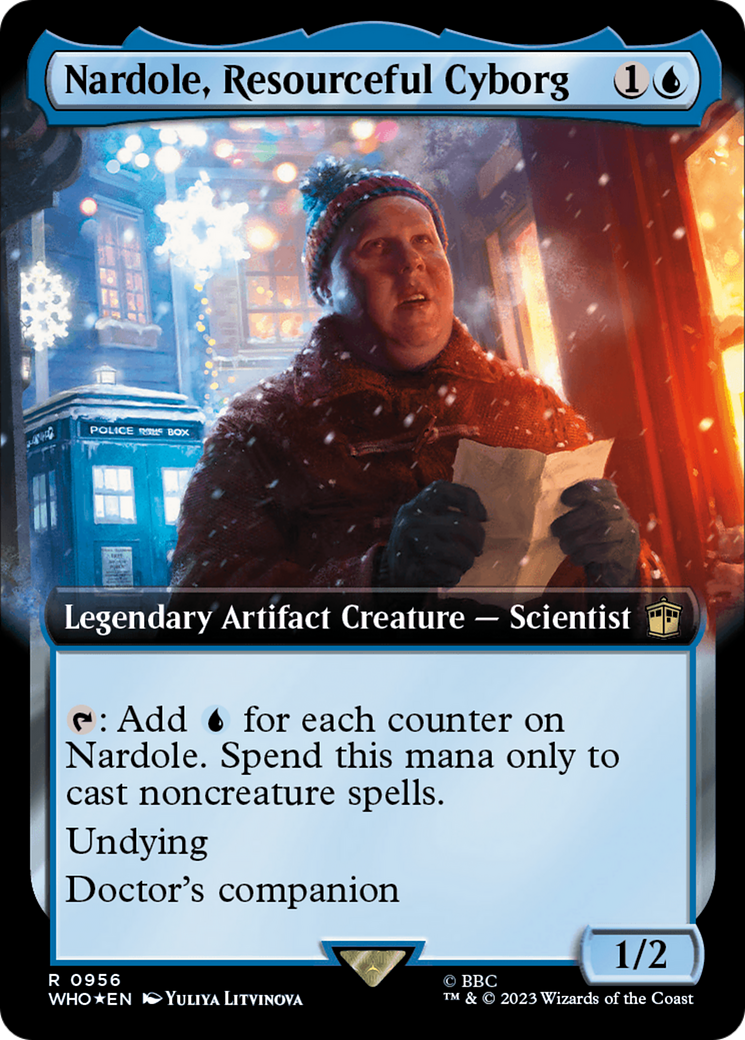 Nardole, Resourceful Cyborg (Extended Art) (Surge Foil) [Doctor Who] - The Mythic Store | 24h Order Processing