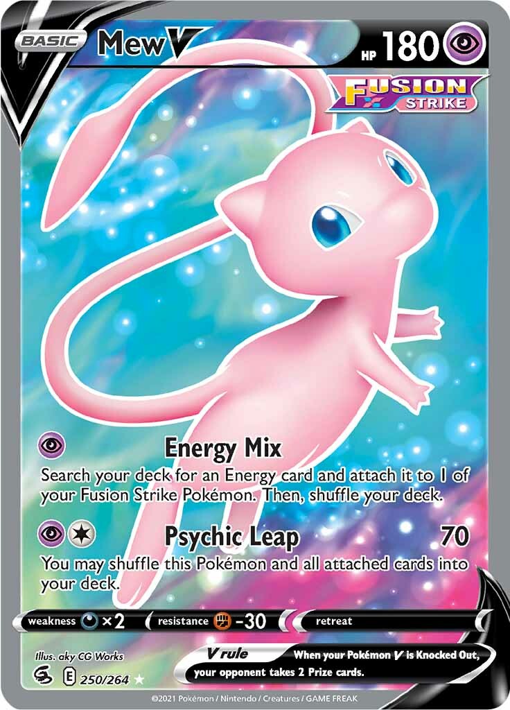 Mew V (250/264) [Sword & Shield: Fusion Strike] - The Mythic Store | 24h Order Processing