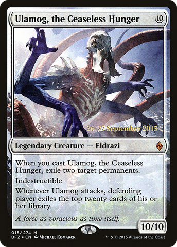 Ulamog, the Ceaseless Hunger [Battle for Zendikar Prerelease Promos] - The Mythic Store | 24h Order Processing