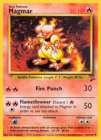 Magmar (51/130) [Base Set 2] - The Mythic Store | 24h Order Processing