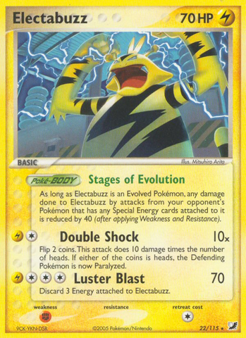 Electabuzz (22/115) [EX: Unseen Forces] - The Mythic Store | 24h Order Processing