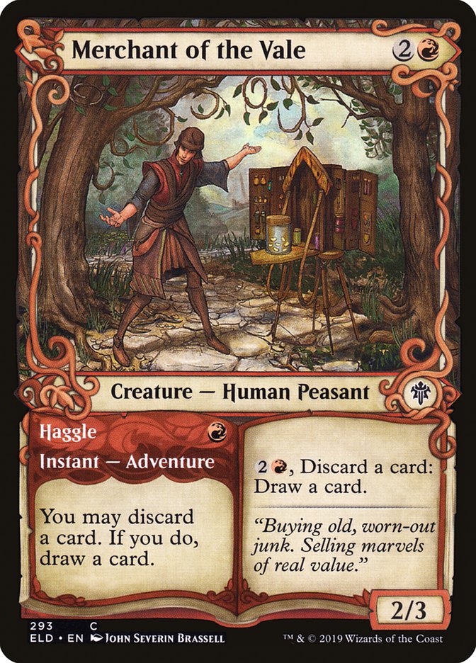 Merchant of the Vale // Haggle (Showcase) [Throne of Eldraine] - The Mythic Store | 24h Order Processing