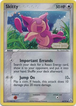 Skitty (64/92) (Stamped) [EX: Legend Maker] - The Mythic Store | 24h Order Processing
