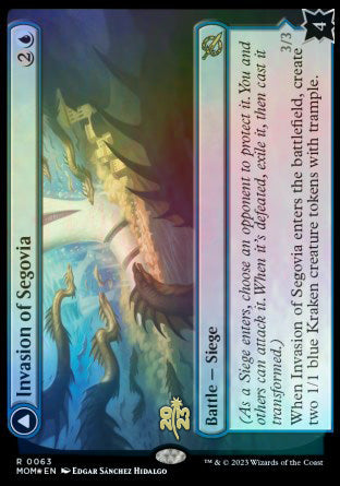 Invasion of Segovia // Caetus, Sea Tyrant of Segovia [March of the Machine Prerelease Promos] - The Mythic Store | 24h Order Processing
