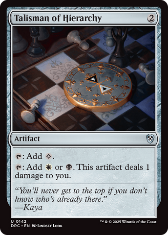 Talisman of Hierarchy [Aetherdrift Commander] - The Mythic Store | 24h Order Processing