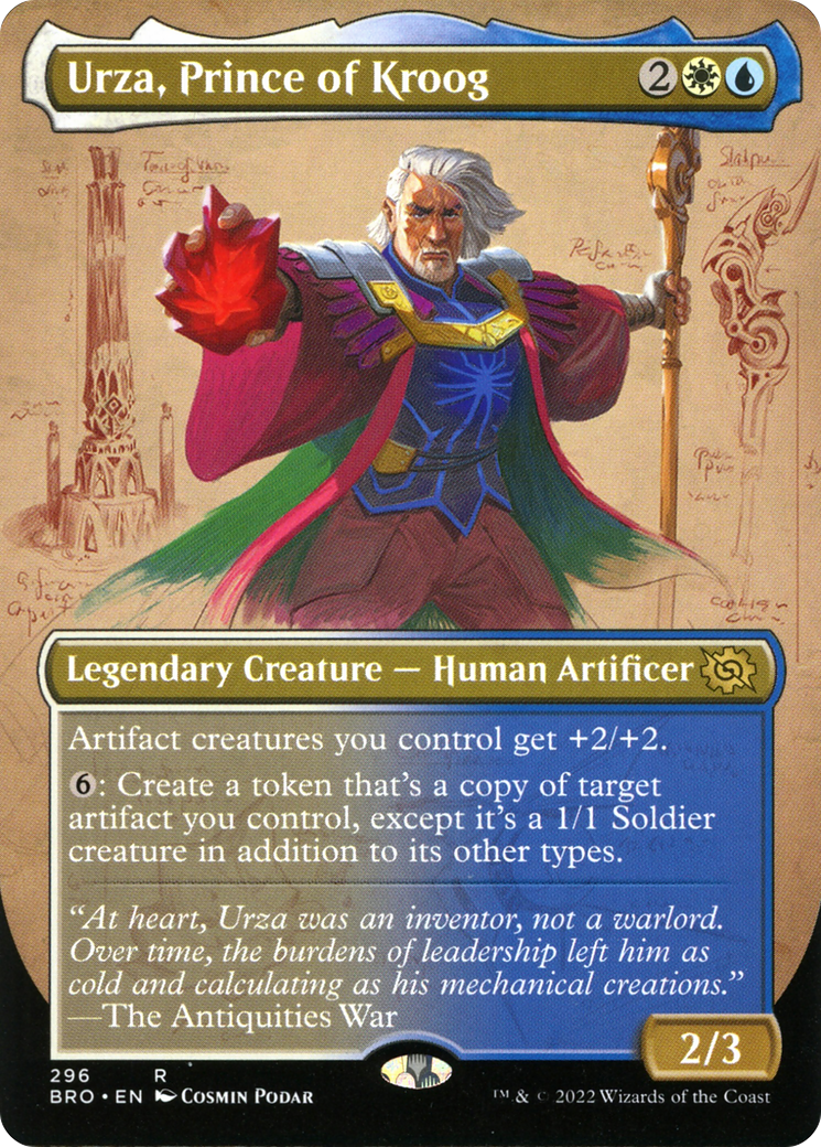Urza, Prince of Kroog (Borderless Alternate Art) [The Brothers' War] - The Mythic Store | 24h Order Processing