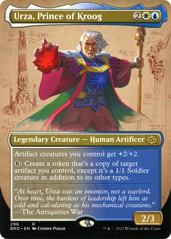 Urza, Prince of Kroog (Borderless Alternate Art) [The Brothers' War] - The Mythic Store | 24h Order Processing