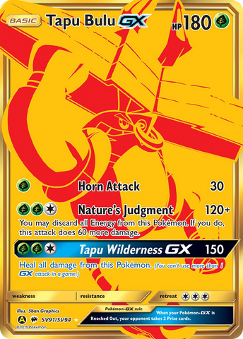 Tapu Bulu GX (SV91/SV94) [Sun & Moon: Hidden Fates - Shiny Vault] - The Mythic Store | 24h Order Processing