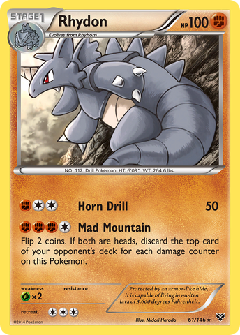 Rhydon (61/146) [XY: Base Set] - The Mythic Store | 24h Order Processing