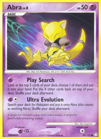 Abra (69/123) [Diamond & Pearl: Mysterious Treasures] - The Mythic Store | 24h Order Processing