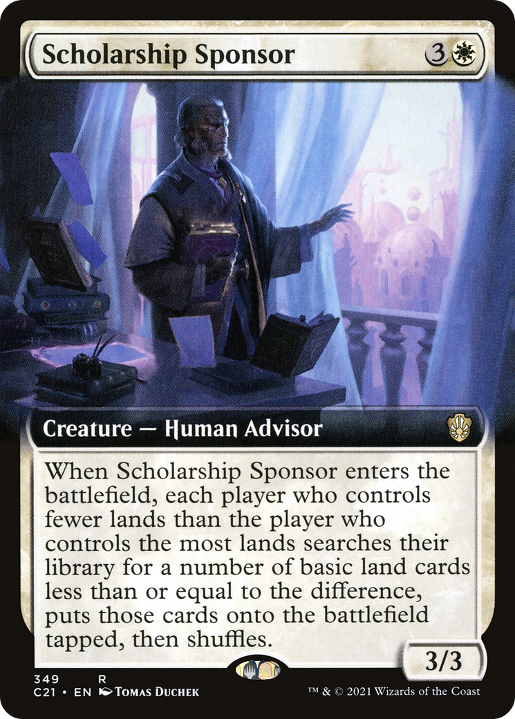 Scholarship Sponsor (Extended Art) [Commander 2021] - The Mythic Store | 24h Order Processing
