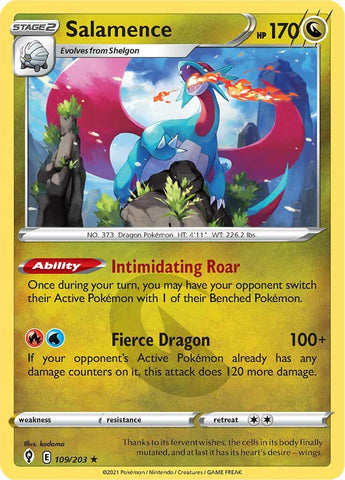 Salamence (109/203) [Sword & Shield: Evolving Skies] - The Mythic Store | 24h Order Processing