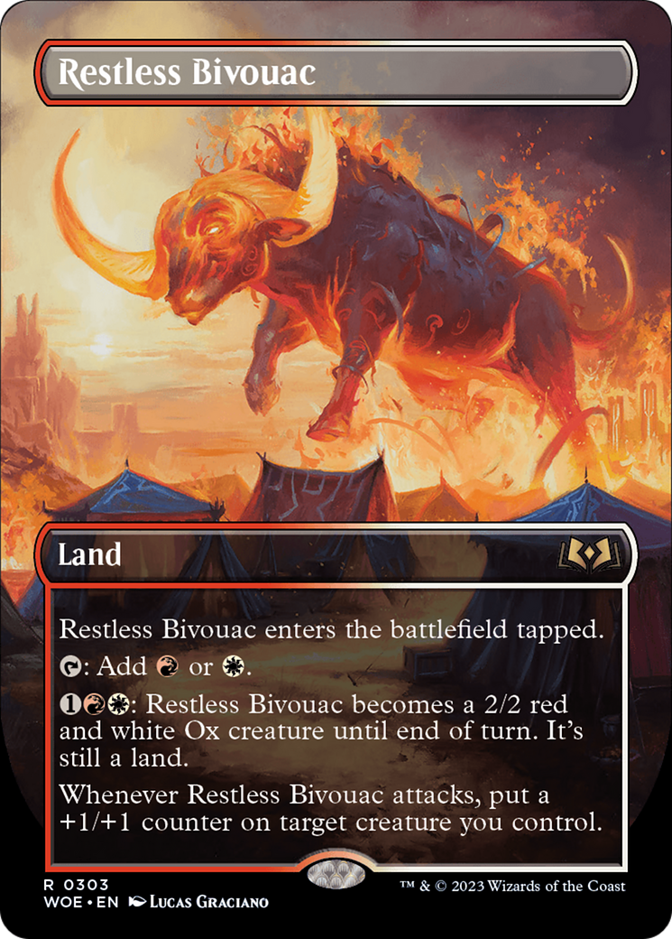 Restless Bivouac (Borderless Alternate Art) [Wilds of Eldraine] - The Mythic Store | 24h Order Processing
