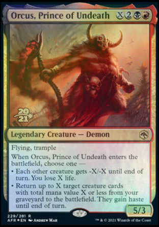 Orcus, Prince of Undeath [Dungeons & Dragons: Adventures in the Forgotten Realms Prerelease Promos] - The Mythic Store | 24h Order Processing