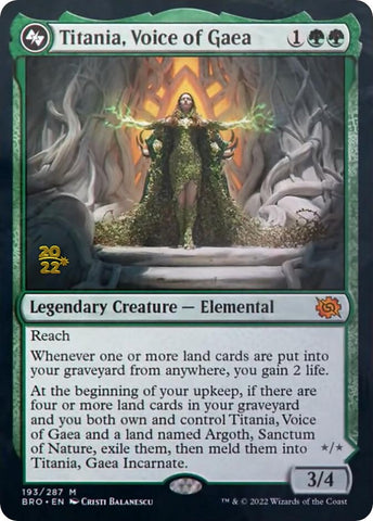 Titania, Voice of Gaea [The Brothers' War Prerelease Promos] - The Mythic Store | 24h Order Processing