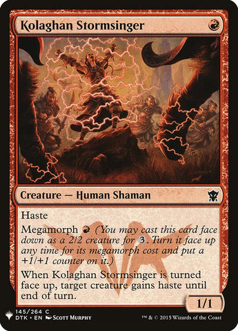 Kolaghan Stormsinger [Mystery Booster] - The Mythic Store | 24h Order Processing