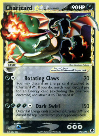 Charizard Star (100/101) (Delta Species) [EX: Dragon Frontiers] - The Mythic Store | 24h Order Processing