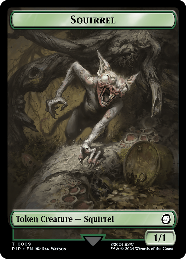 Radiation // Squirrel Double-Sided Token [Fallout Tokens] - The Mythic Store | 24h Order Processing