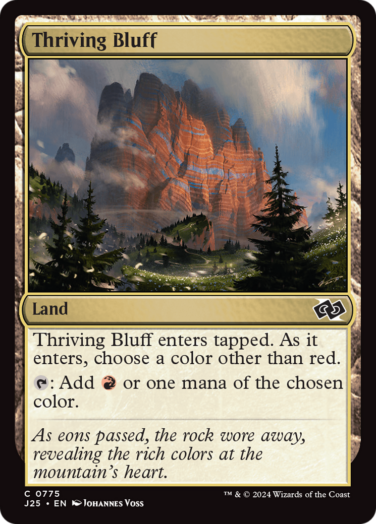 Thriving Bluff [Foundations Jumpstart] - The Mythic Store | 24h Order Processing