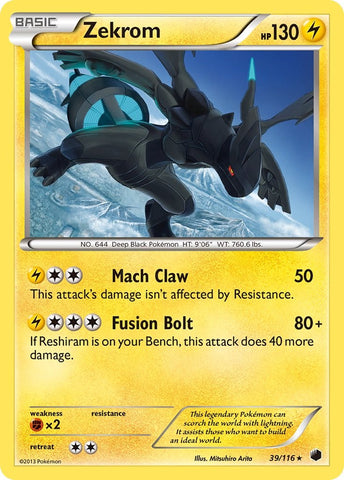 Zekrom (39/116) [Black & White: Plasma Freeze] - The Mythic Store | 24h Order Processing