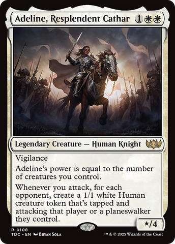 Adeline, Resplendent Cathar [Tarkir: Dragonstorm Commander] - The Mythic Store | 24h Order Processing