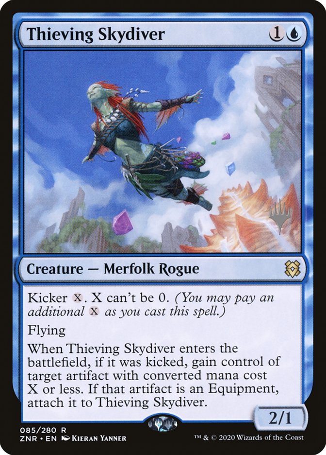 Thieving Skydiver (Promo Pack) [Zendikar Rising Promos] - The Mythic Store | 24h Order Processing