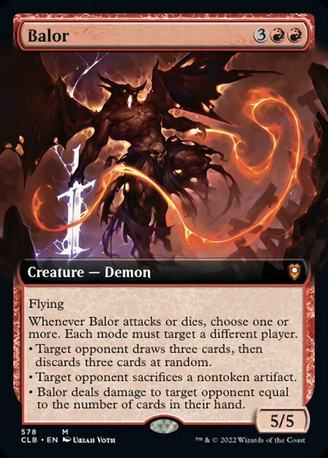 Balor (Extended Art) [Commander Legends: Battle for Baldur's Gate] - The Mythic Store | 24h Order Processing