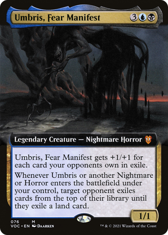 Umbris, Fear Manifest (Extended Art) [Innistrad: Crimson Vow Commander] - The Mythic Store | 24h Order Processing