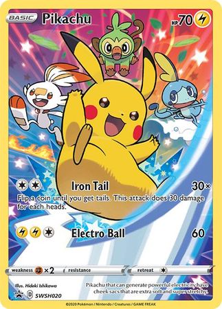 Pikachu (SWSH020) [Sword & Shield: Black Star Promos] - The Mythic Store | 24h Order Processing