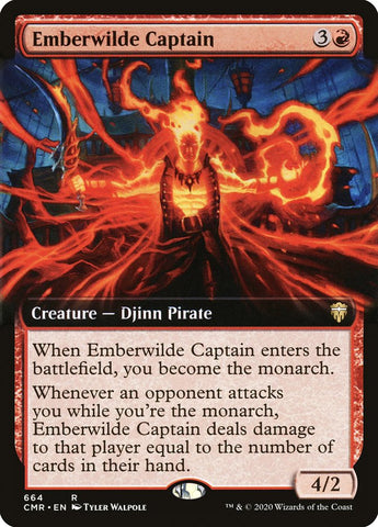 Emberwilde Captain (Extended Art) [Commander Legends] - The Mythic Store | 24h Order Processing